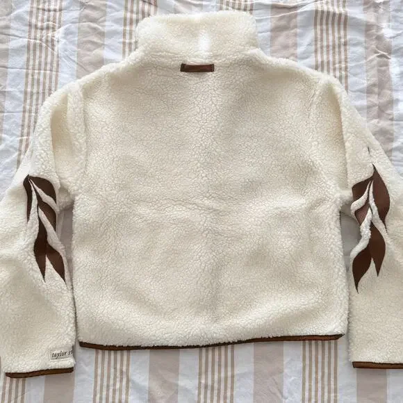 TAYLOR SWIFT NWT | Life is a Willow Zip Up Sherpa Fleece Coat Jacket | size XS - Picture 6 of 8